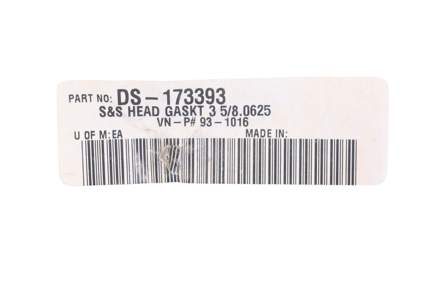 James Gaskets 93-1016, 931016, DS-173393 3 5/8'' 0.625'' Head Gasket NOS