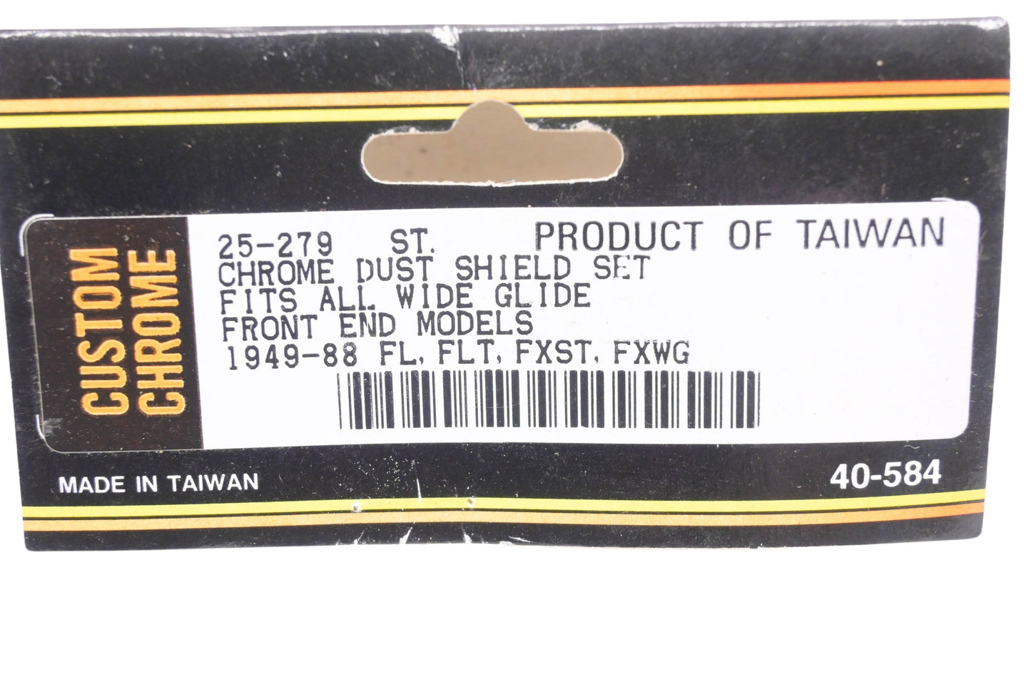 Custom Chrome 25-279, 25279, 40-584 Chrome Dust Shield Kit NOS