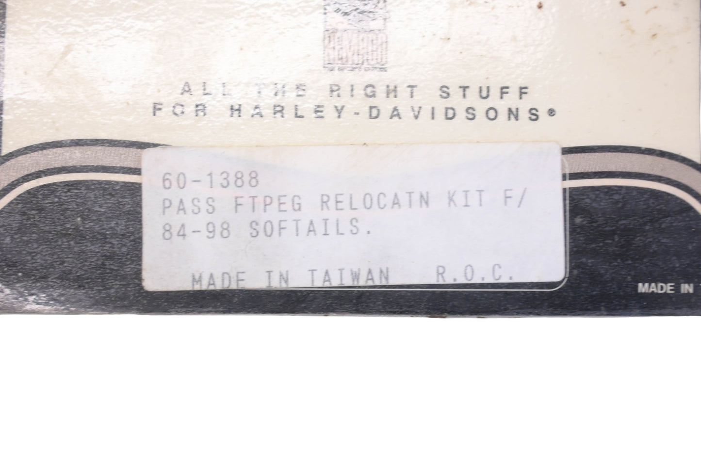 Bikers Choice 60-1388 Passenger Foot Peg Relocation Kit NOS