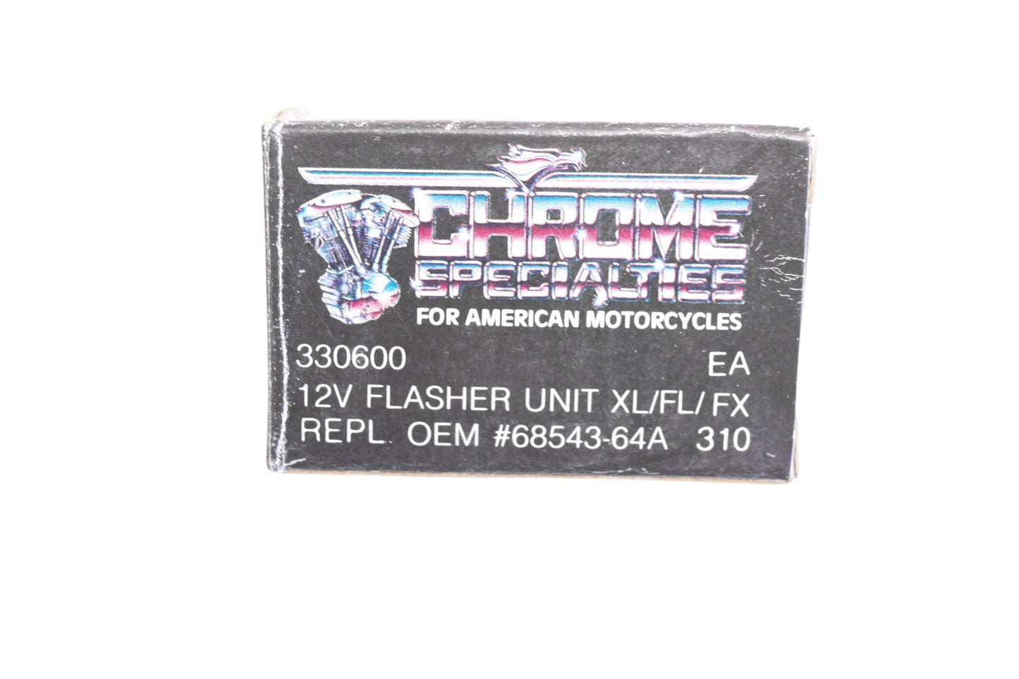 Chrome Specialties 330600, 68543-64A 12V Flasher Unit NOS
