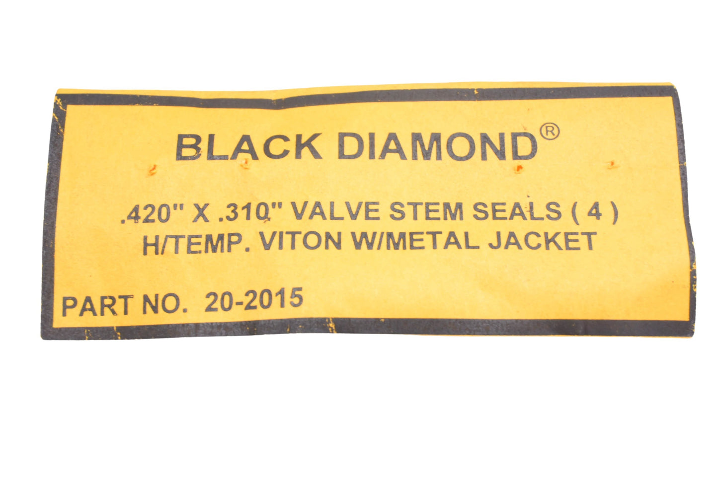 Black Diamond 20-2015 .420'' x .310'' Valve Stem Seals Qty 4 NOS