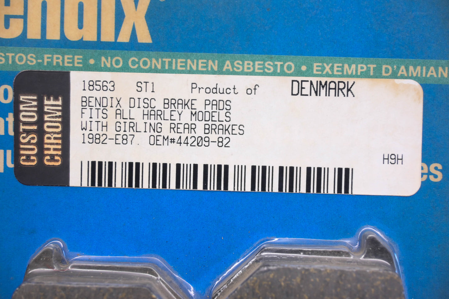 Bendix MA49, 18563, 44209-82 Disc Brake Pads NOS