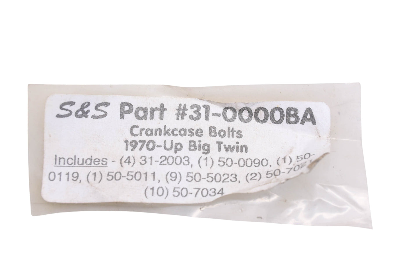 S&S 31-0000BA Crankcase Bolt Kit NOS