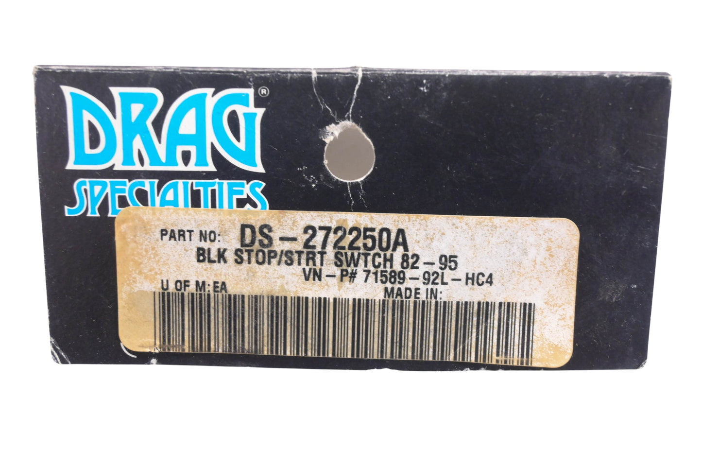 Drag Specialties DS-272250A, 71589-92L-HC4 Black Stop/Start Switch NOS