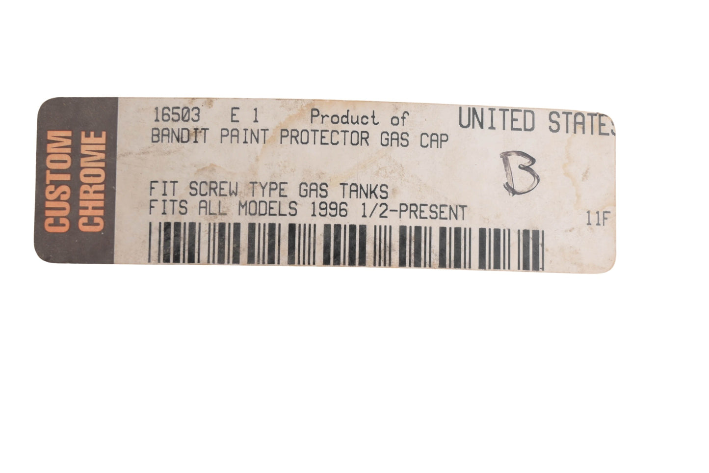 Landmark LM105-1A, 16503 Paint Protector Gas Cap Kit NOS