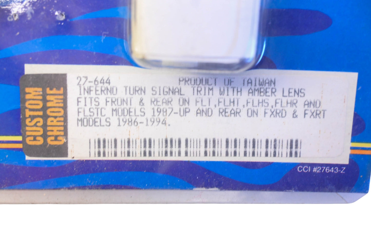 Custom Chrome 27-644 Turn Signal Trim & Amber Lens Kit NOS