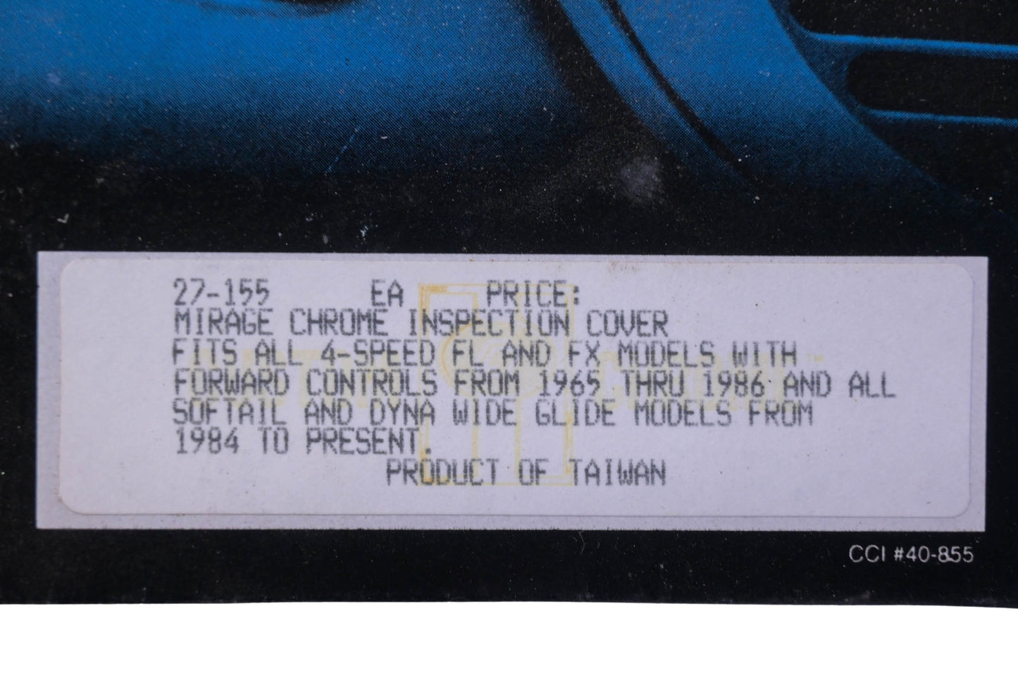 Custom Chrome 27-155 Chrome Inspection Cover NOS