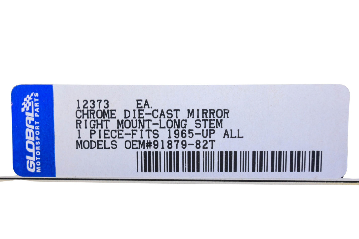 Custom Chrome 12373 Chrome Die Cast Mirror NOS