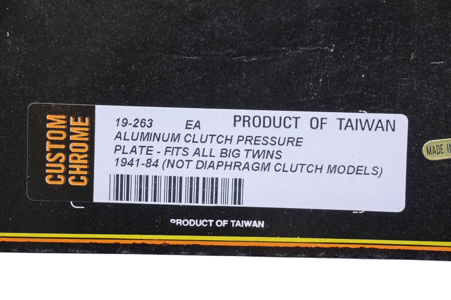 Custom Chrome 19-263 Aluminum Clutch Pressure Plate NOS