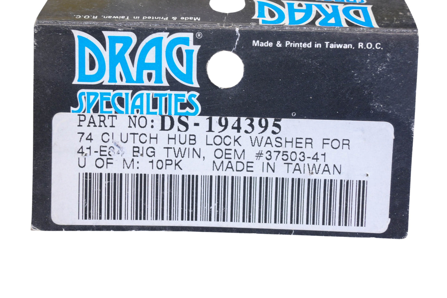 Drag Specialties DS-194395, 37503-41 Clutch Hub Lock Washers Qty 2 NOS
