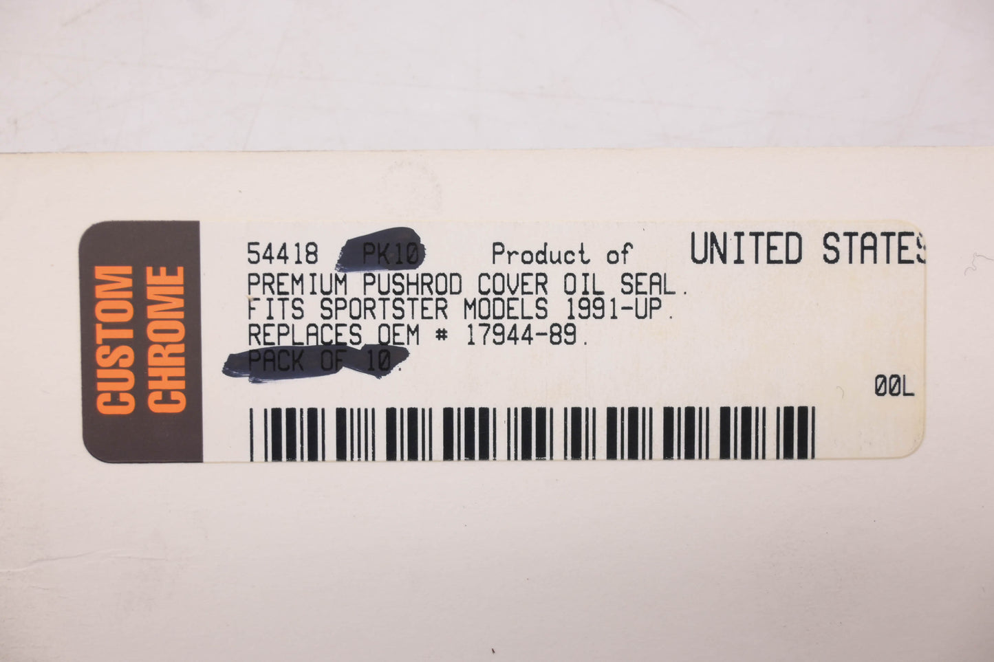 Custom Chrome 54418, 17944-89 Pushrod Cover Oil Seals Qty 3 NOS