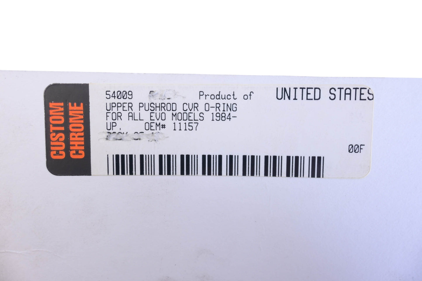 Custom Chrome 54009, 11157 Upper Pushrod CVR O-Rings Qty 5 NOS