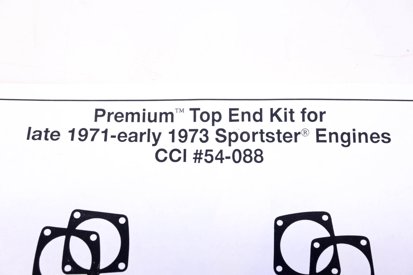 Custom Chrome 54088, 17030-72, 54-088 Top End Gasket Kit NOS