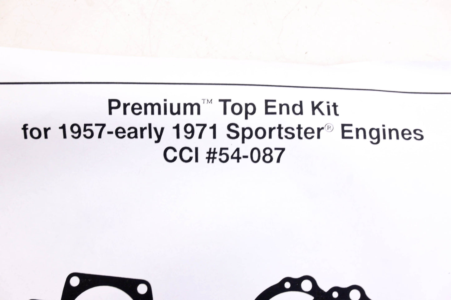 Custom Chrome 54087, 1730-57, 54-087 Top End Gasket Kit NOS