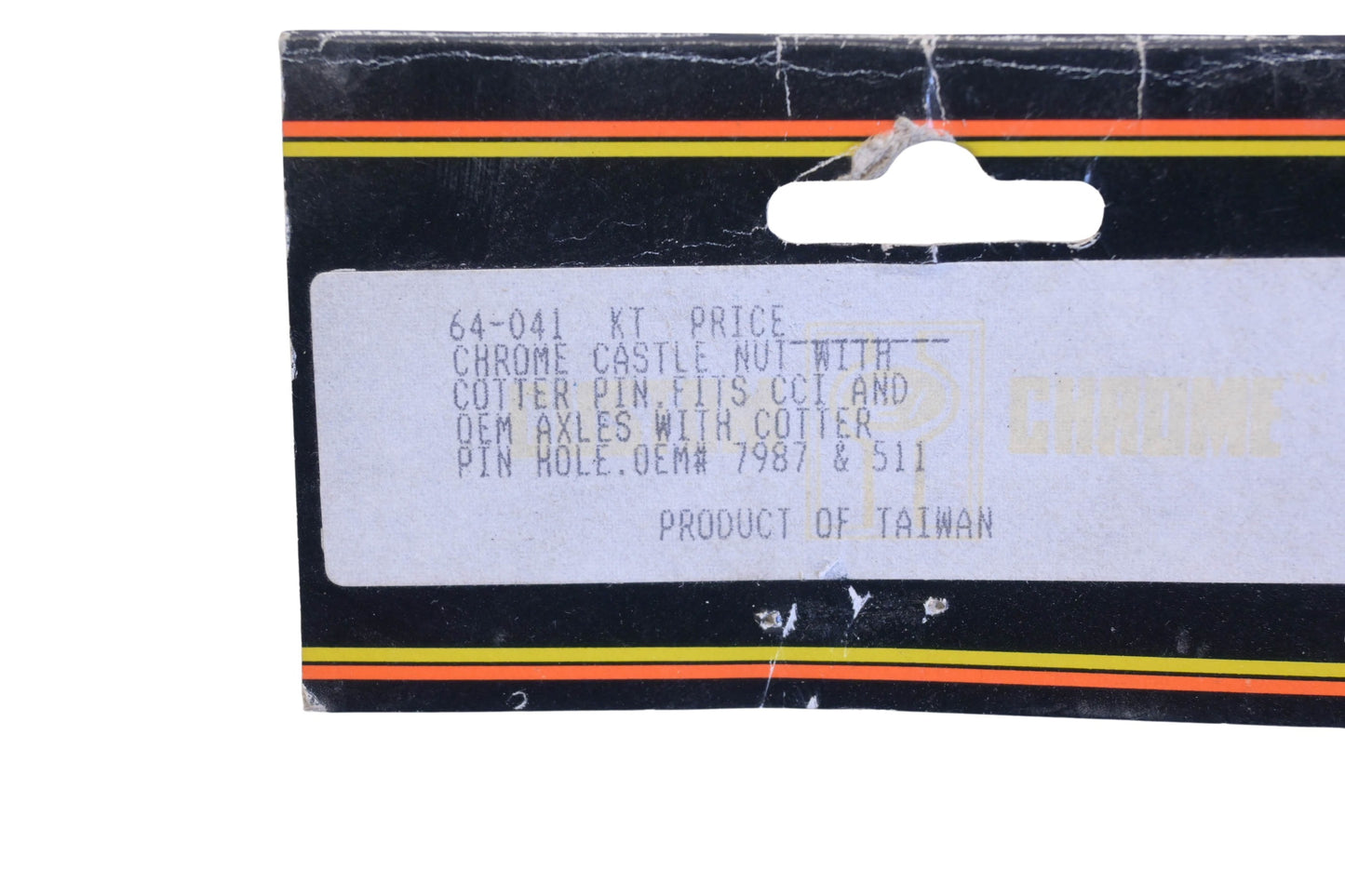 Custom Chrome 64-041, 7987, 511 Chrome Castle Nut Kit NOS