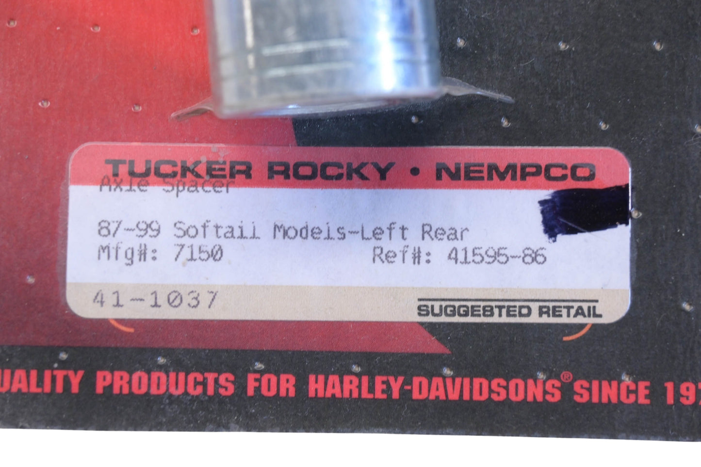 Tucker Rocky 41-1037, 41595-86, 7150 Biker's Choice Axle Spacer NOS