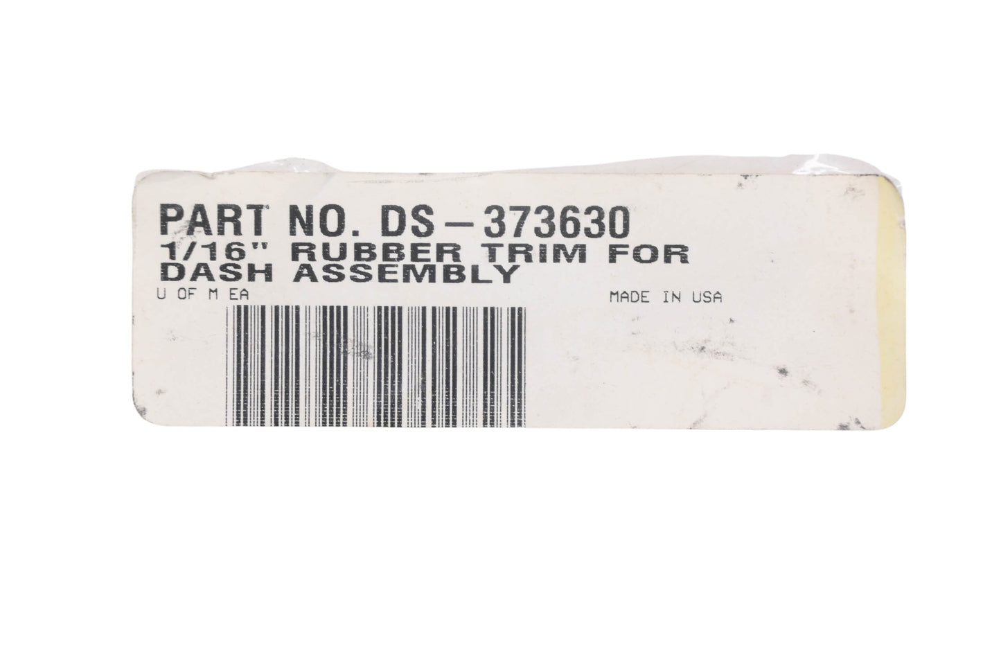 Drag Specialties DS-373630, DS373630, DS 373630 1/16'' Rubber Trim For Dash Assembly NOS