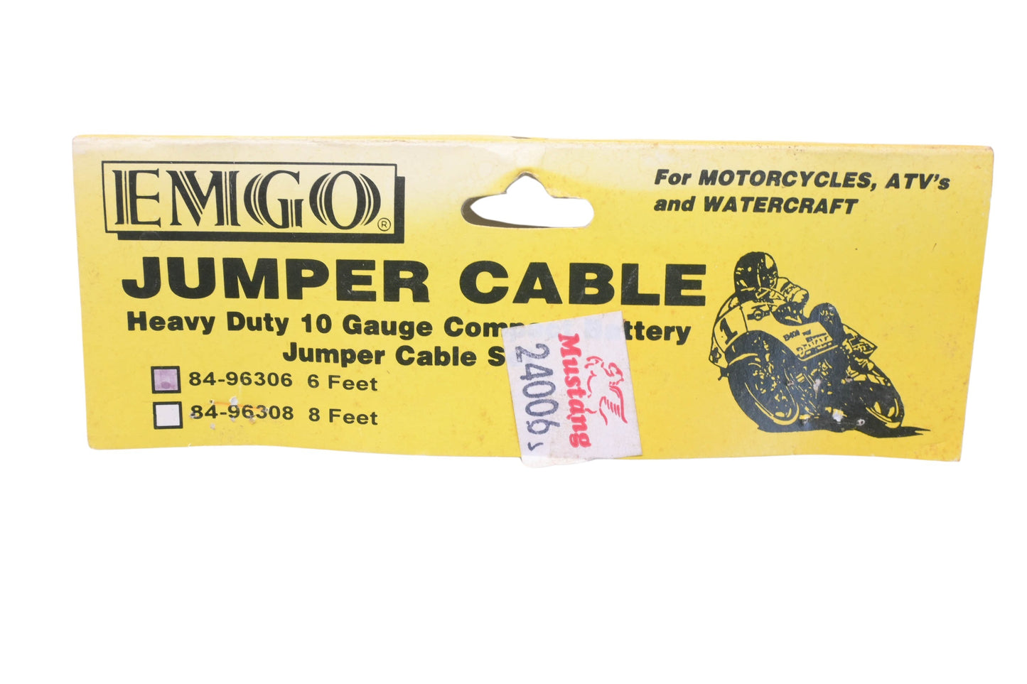 Emgo 84-96306, 24006 6ft Jumper Cable NOS