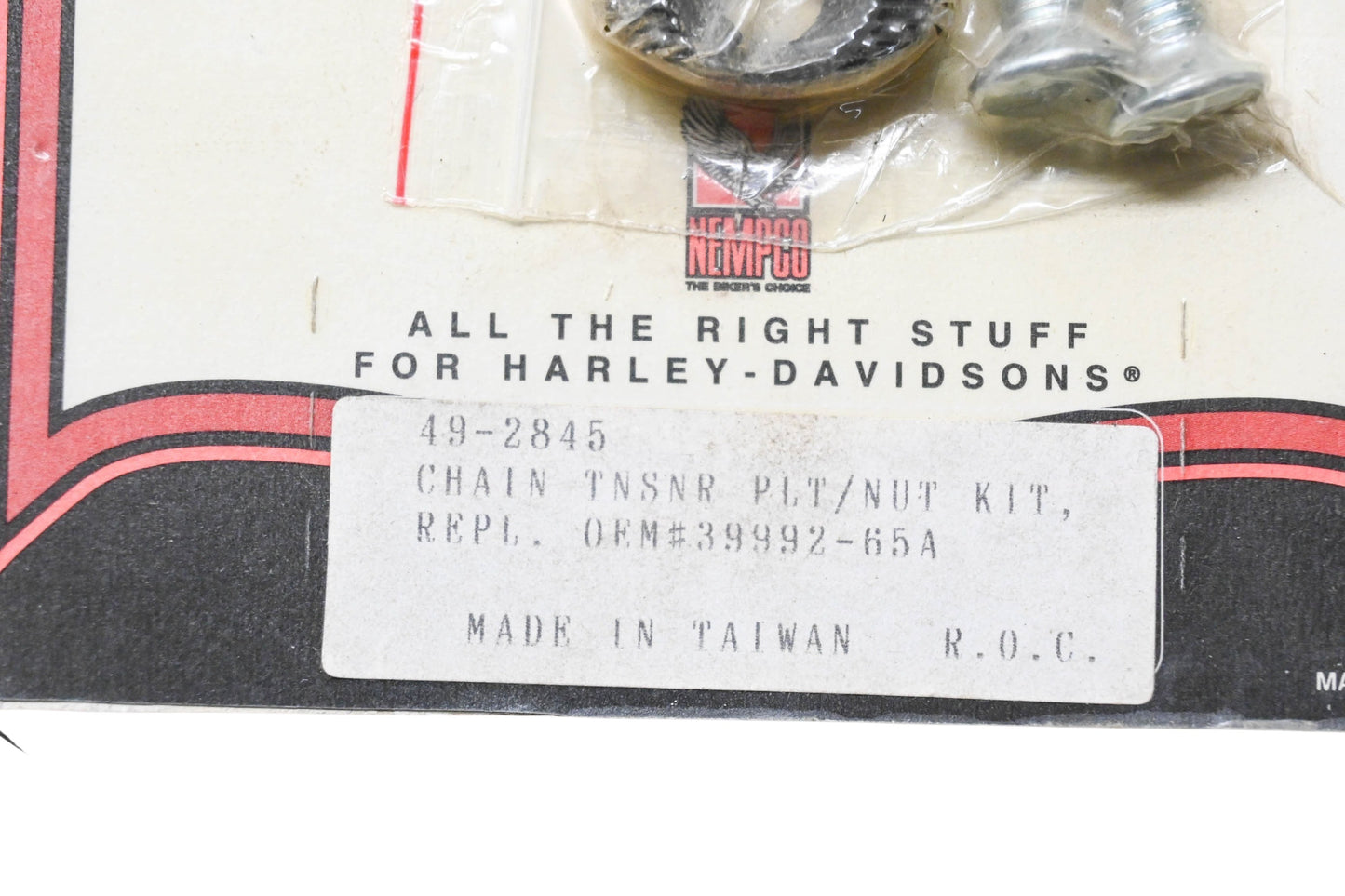 Nempco 49-2845, 39992-65A Chain Tensioner Plate Nut Kit NOS