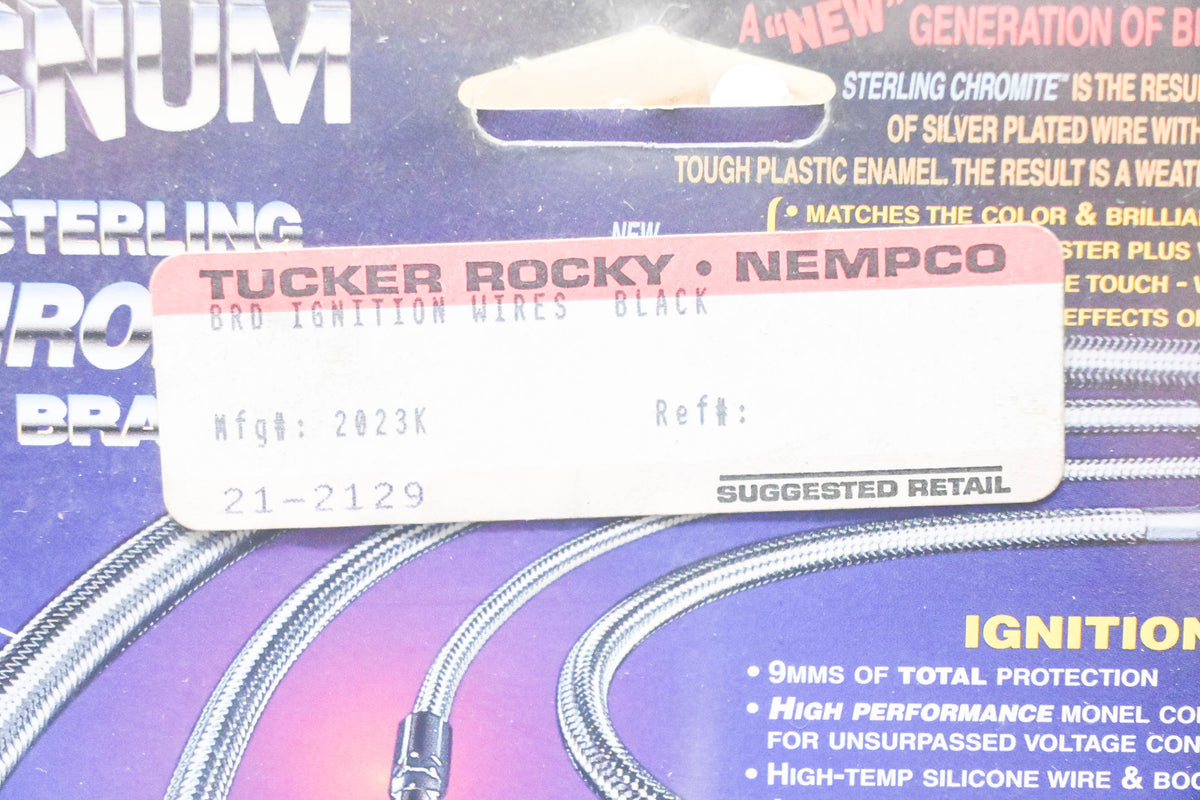 Biker's Choice 21-2129, 2023K Magnum Sterling Chromite Braid Ignition Wire Kit NOS