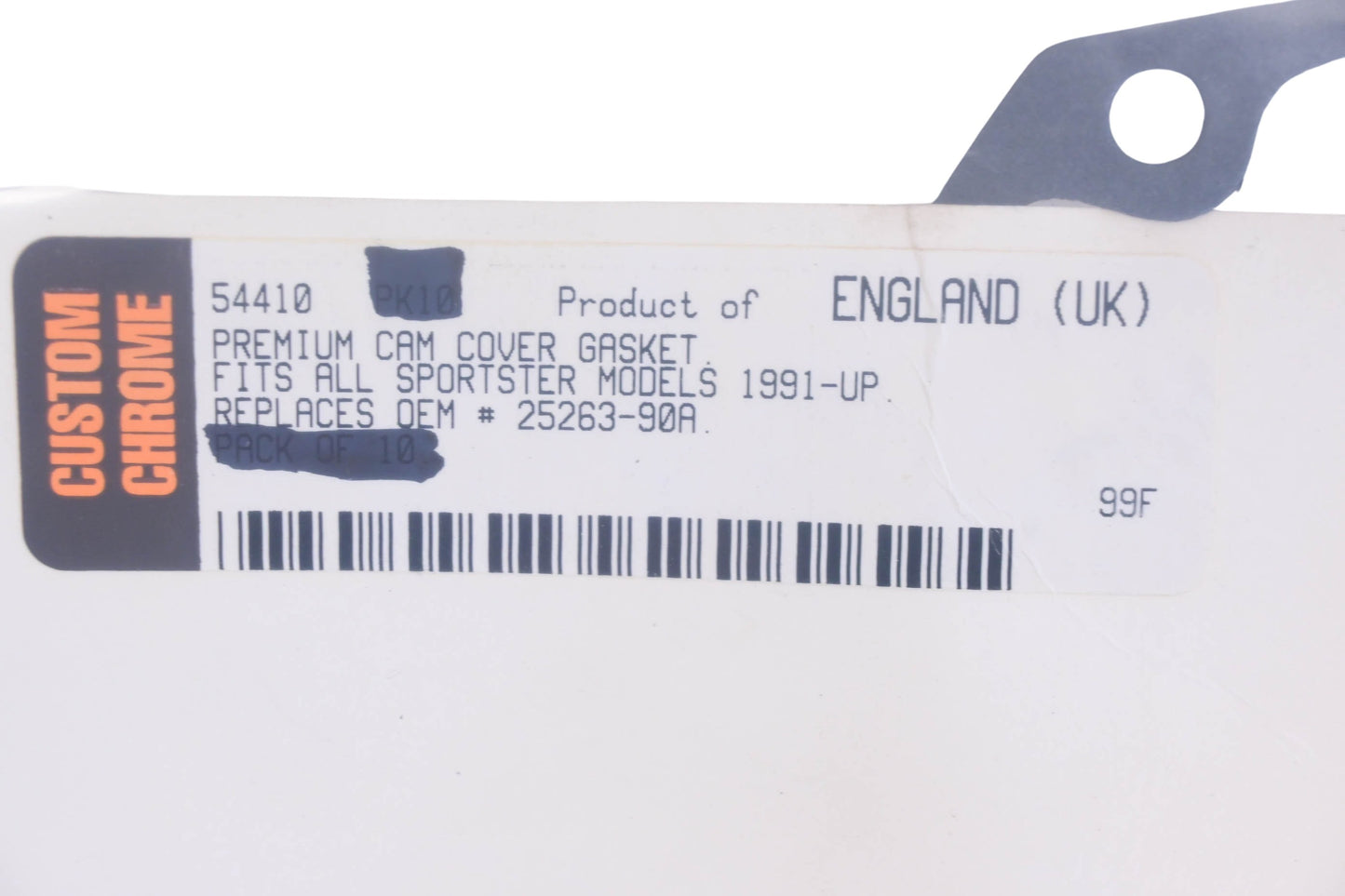 Custom Chrome 54410, 54-410, 25263-90A Cam Cover Gasket NOS