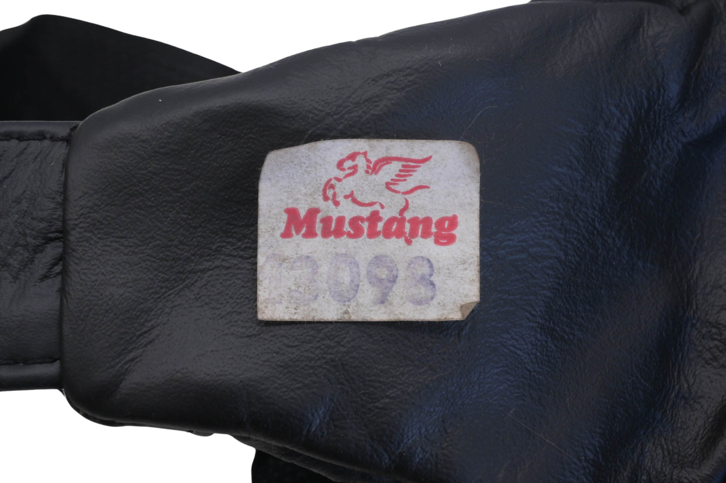 Mustang 13093 Black Leather Eagle Fanny Pack NOS
