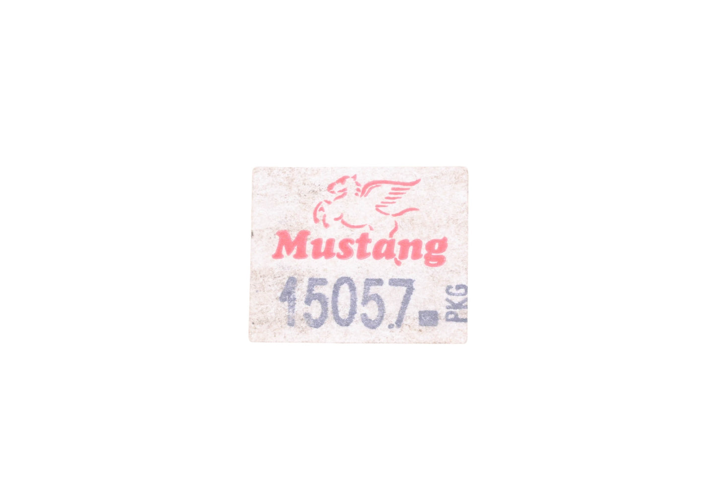 Mustang 15057 Chrome Black Ribbed Foot Peg Kit NOS