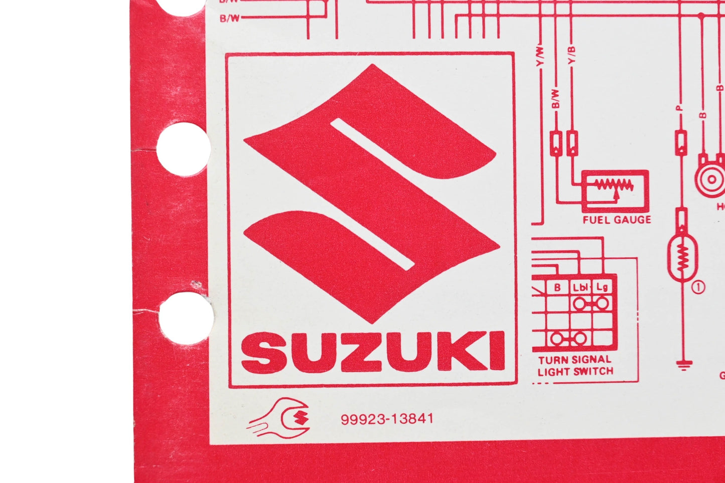 OEM Suzuki 99923-13841 1984 Suzuki Wiring Diagrams Manual