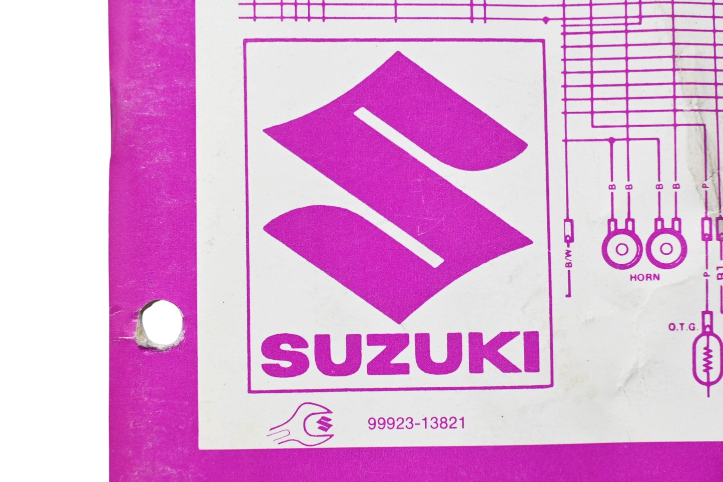 OEM Suzuki 99923-13821 1982 Suzuki Wiring Diagrams Manual