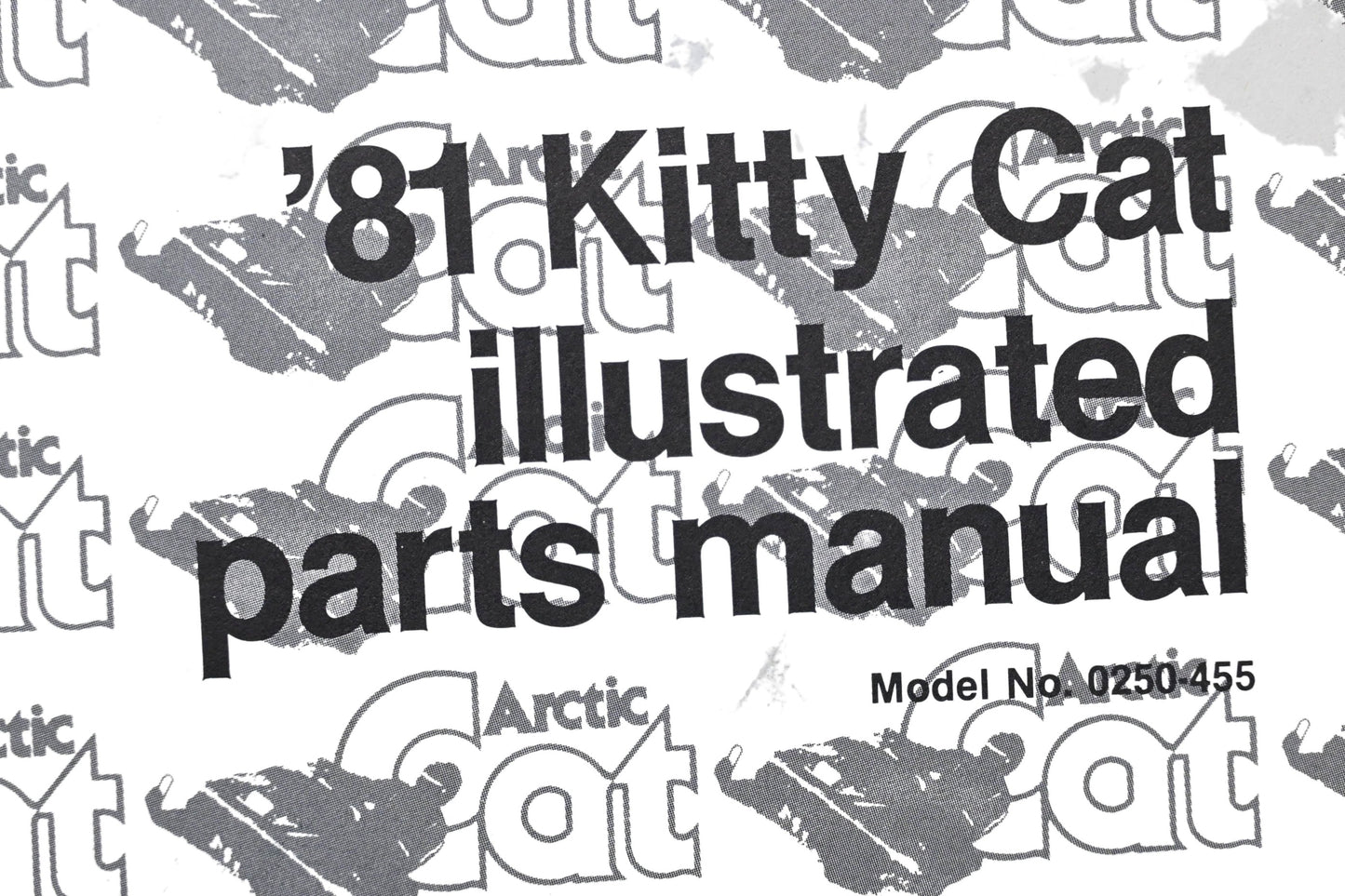 OEM Arctic Cat BF018-51 1981 Kitty Cat Illustrated Parts Manual