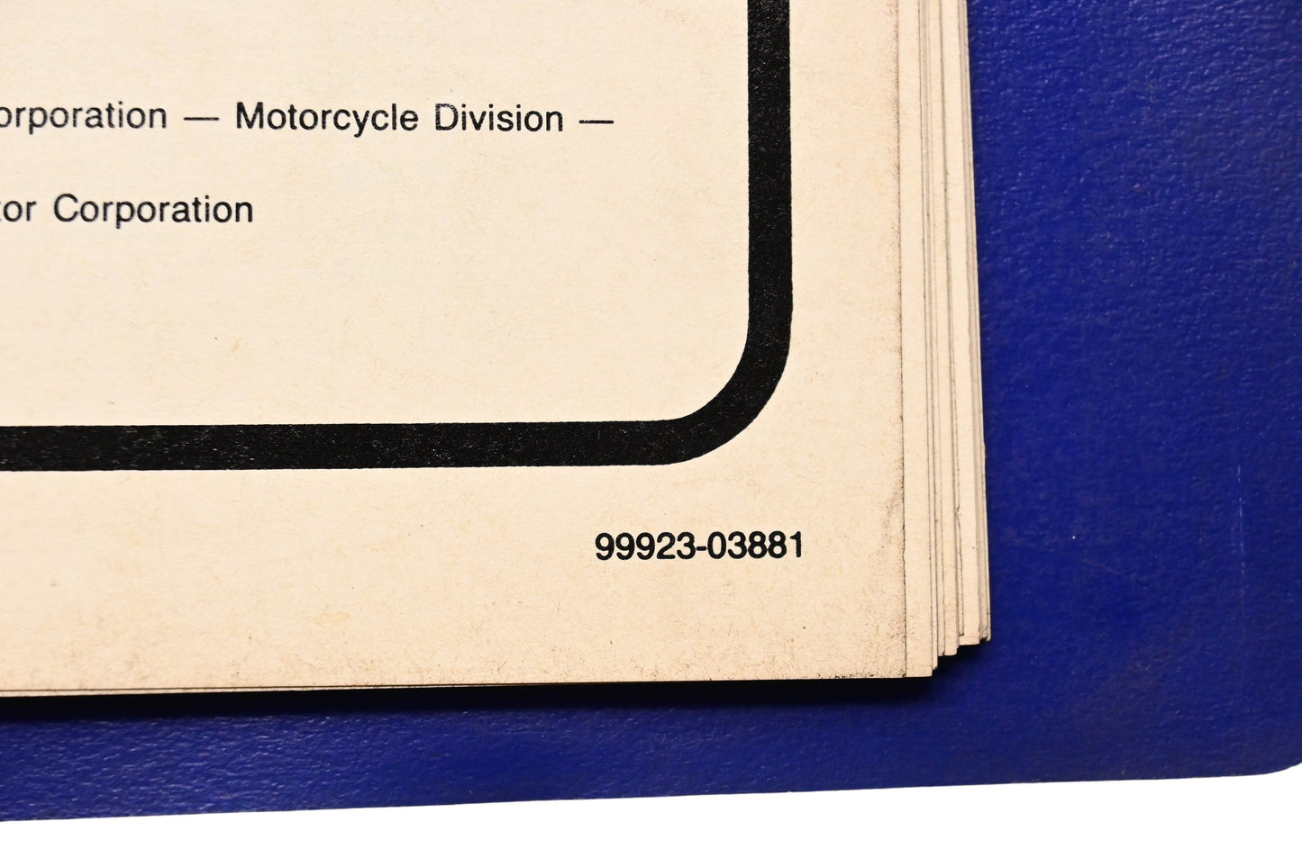 OEM Suzuki 99923-03881 1988 J Model Ready Reference Service Specifications Manual