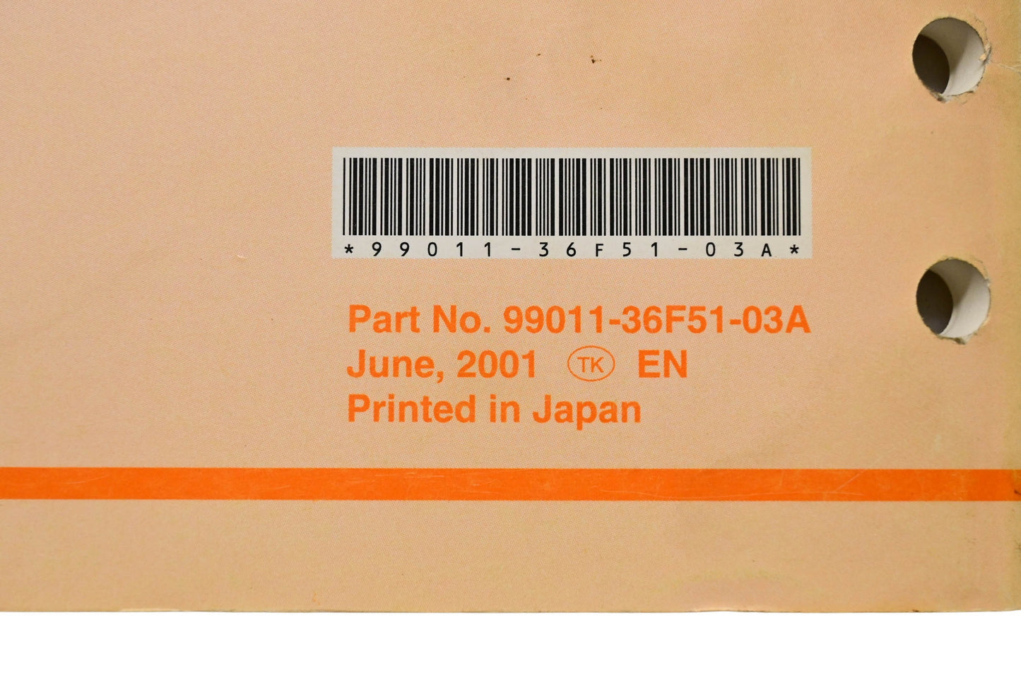 OEM Suzuki 99011-36F51-03A RM125 Owner's Service Manual