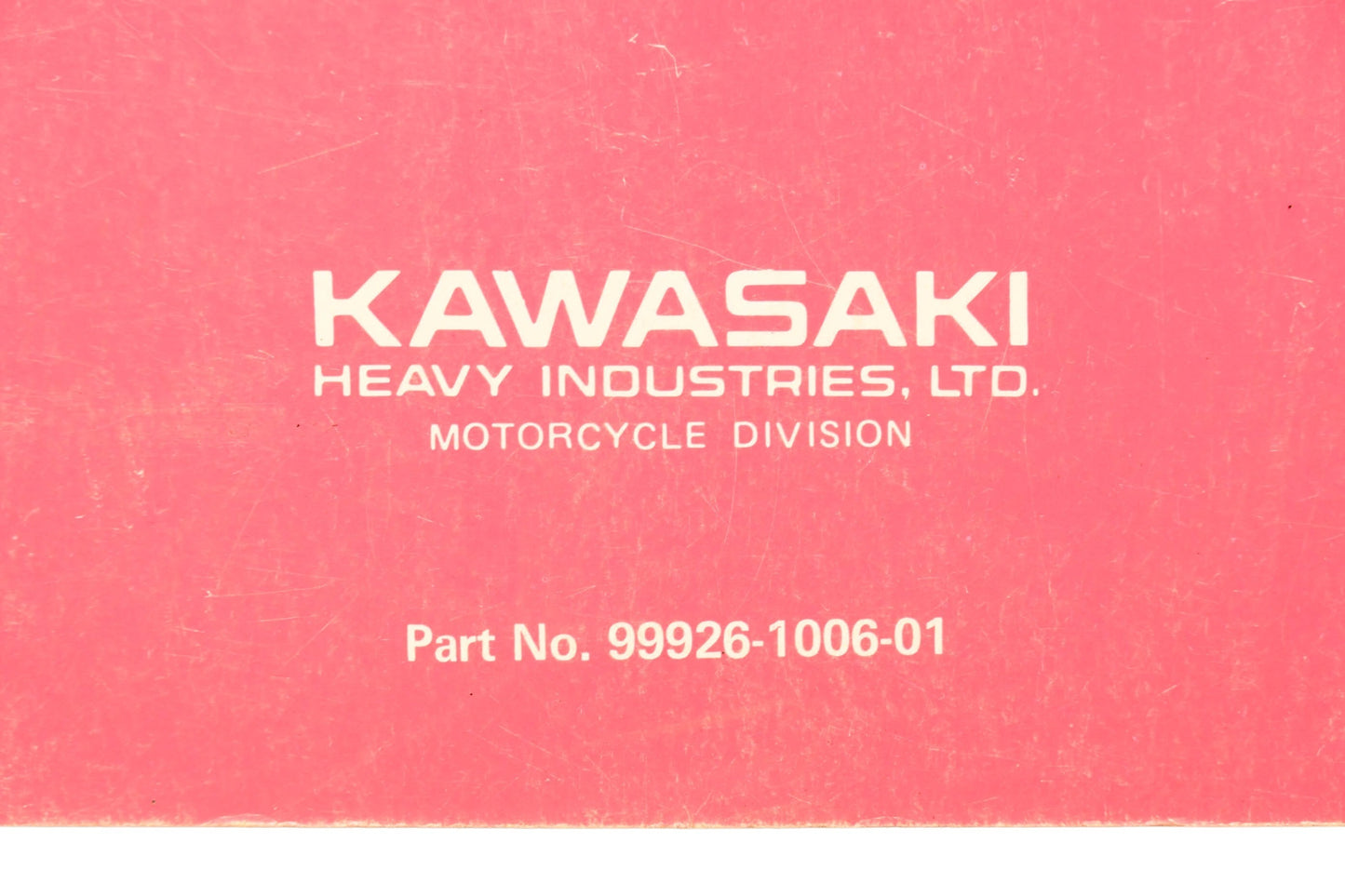 OEM Kawasaki 99926-1006-01 Service Specifications Handbook '81 '82 Model