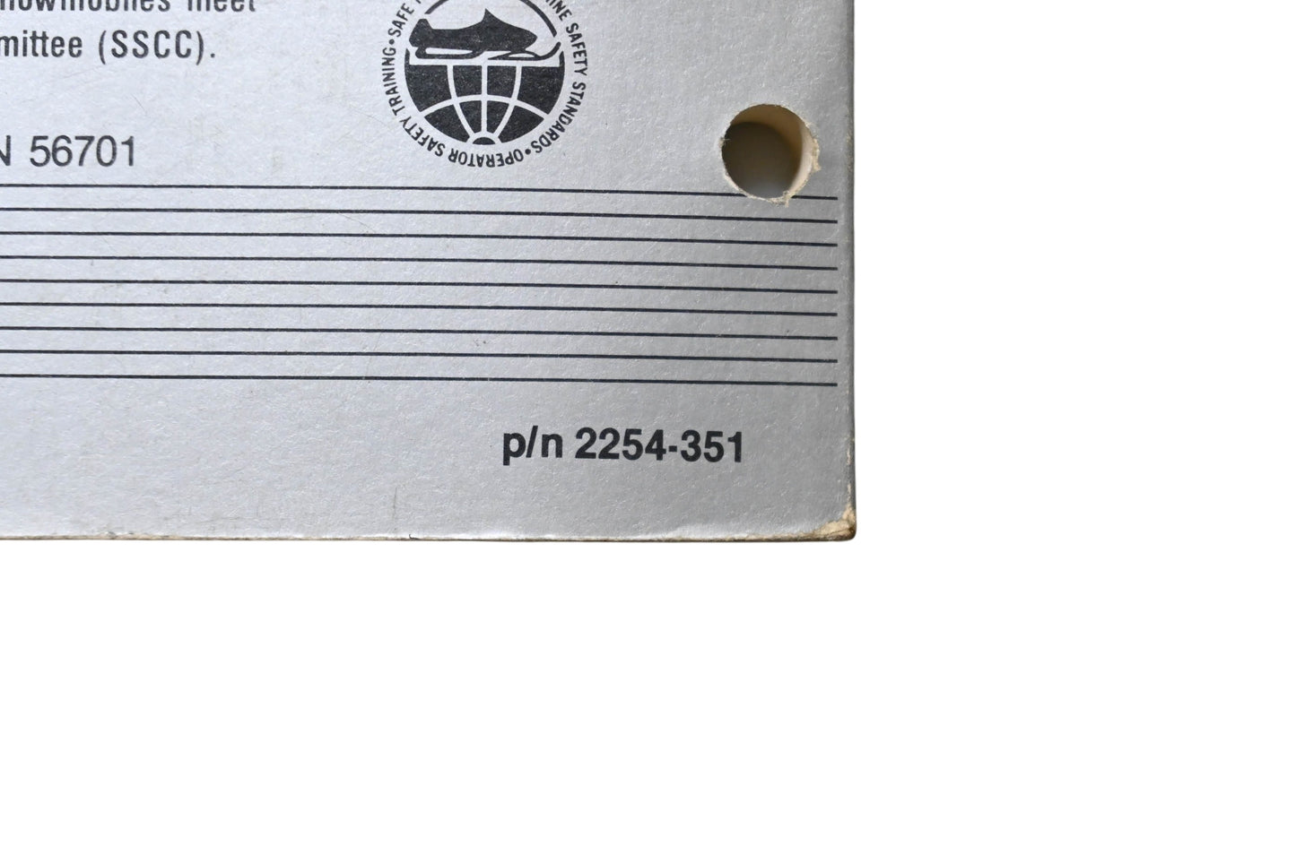 OEM Arctic Cat 2254-351 1987 Arctic Cat Jag-Panther-Super Jag Service Manual