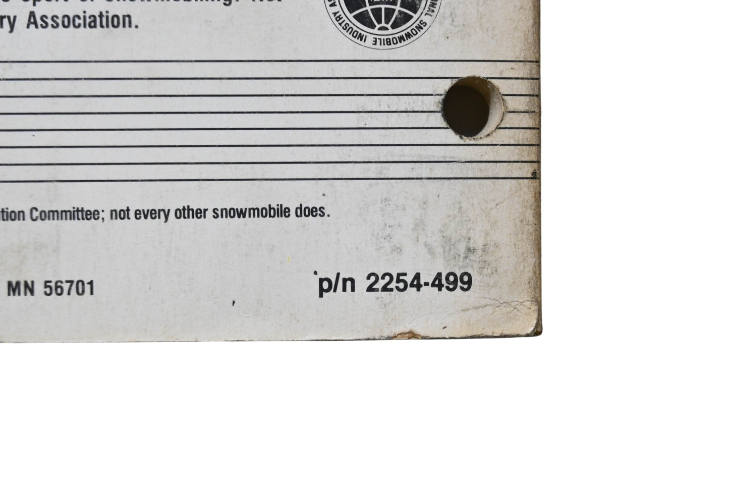 OEM Arctic Cat 2254-499 1989 Arctic Cat Wildcat El Tigre EXT Service Manual