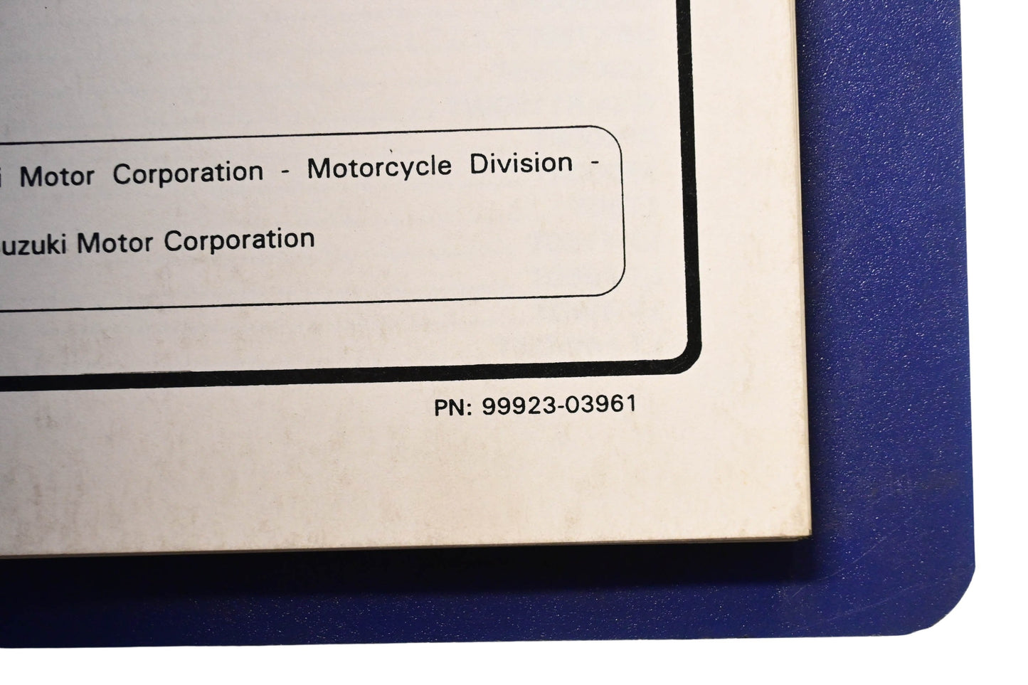 OEM Suzuki 99923-03911 1996 T Model Ready Reference Service Specifications Manual