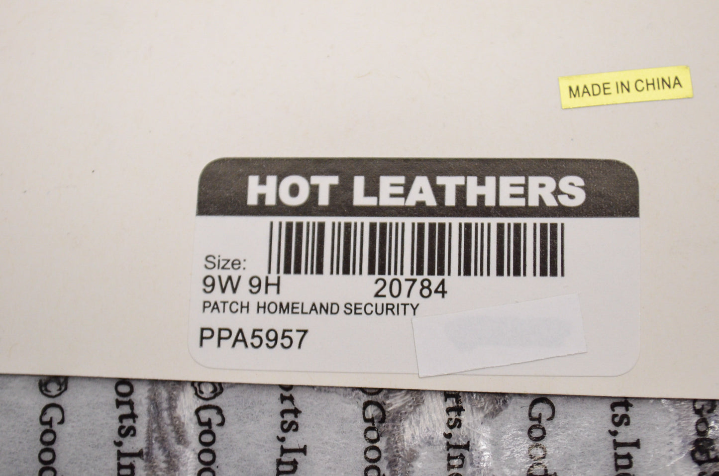 New Hot Leathers 2nd Amendment 1789 Homeland Security 9in Patch