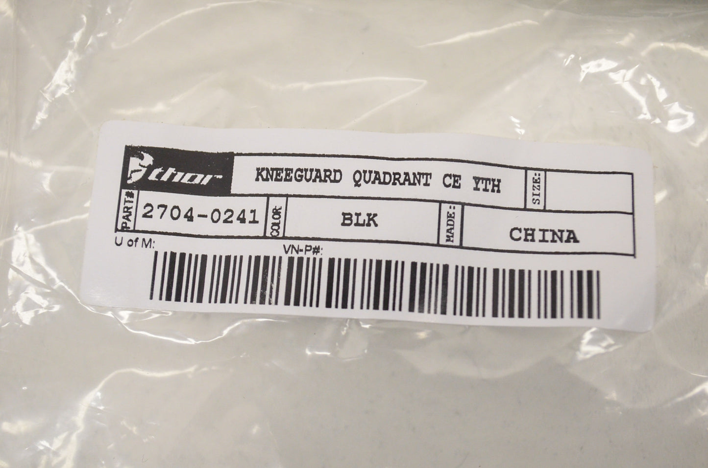 Quandrant Youth Black Knee Pad Set NOS