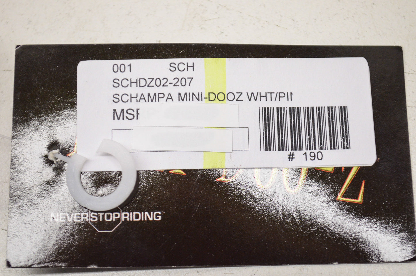New Schampa Mini Doo Z Elastic Headband White Pink Paisley
