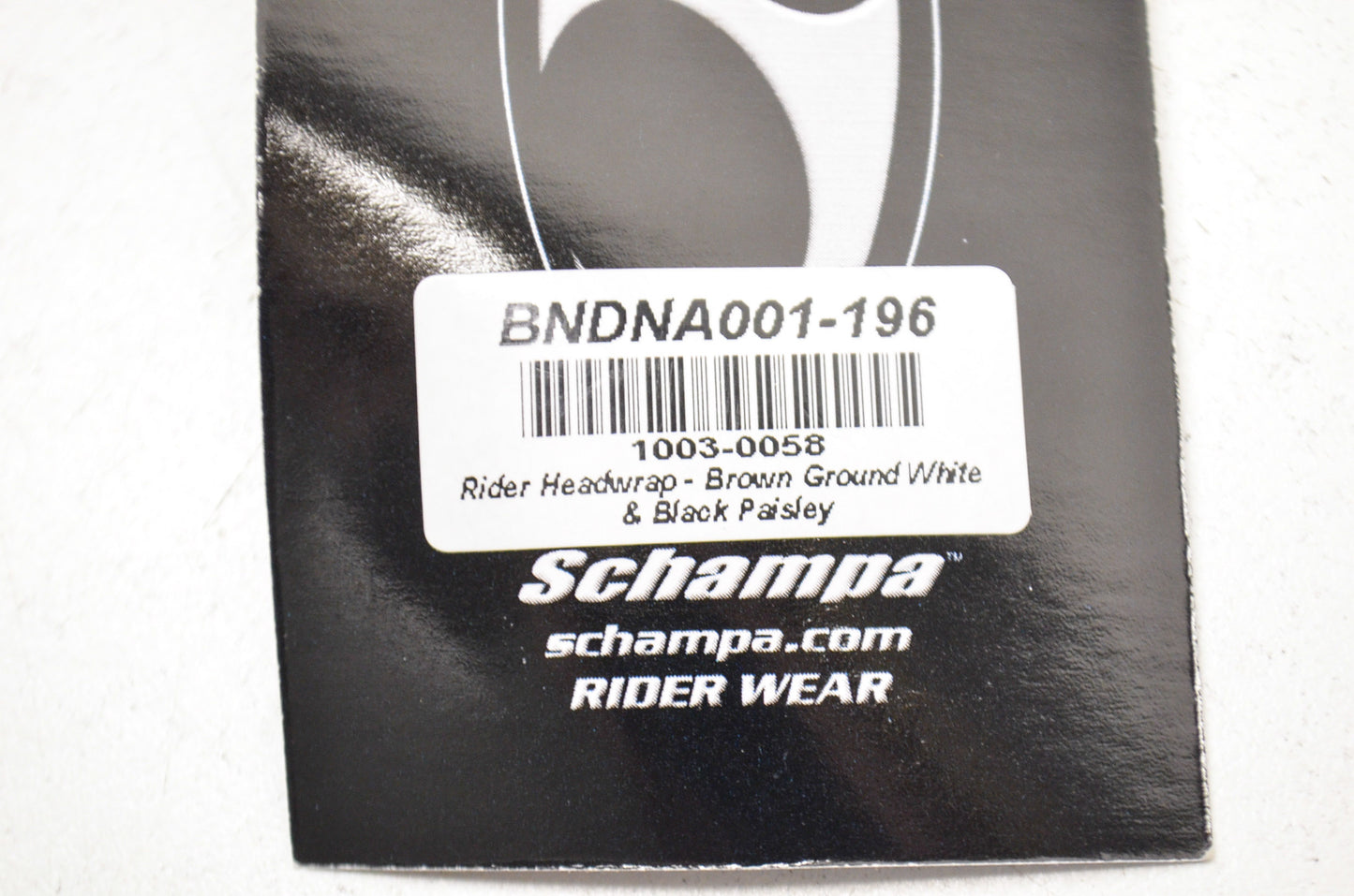 New Schampa Rider Headwrap Brown Paisley