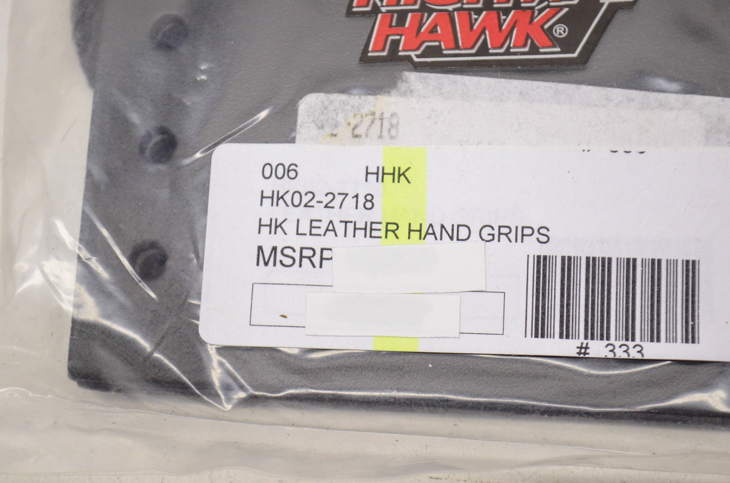 New Highway Hawk Leather Hand Grip Set