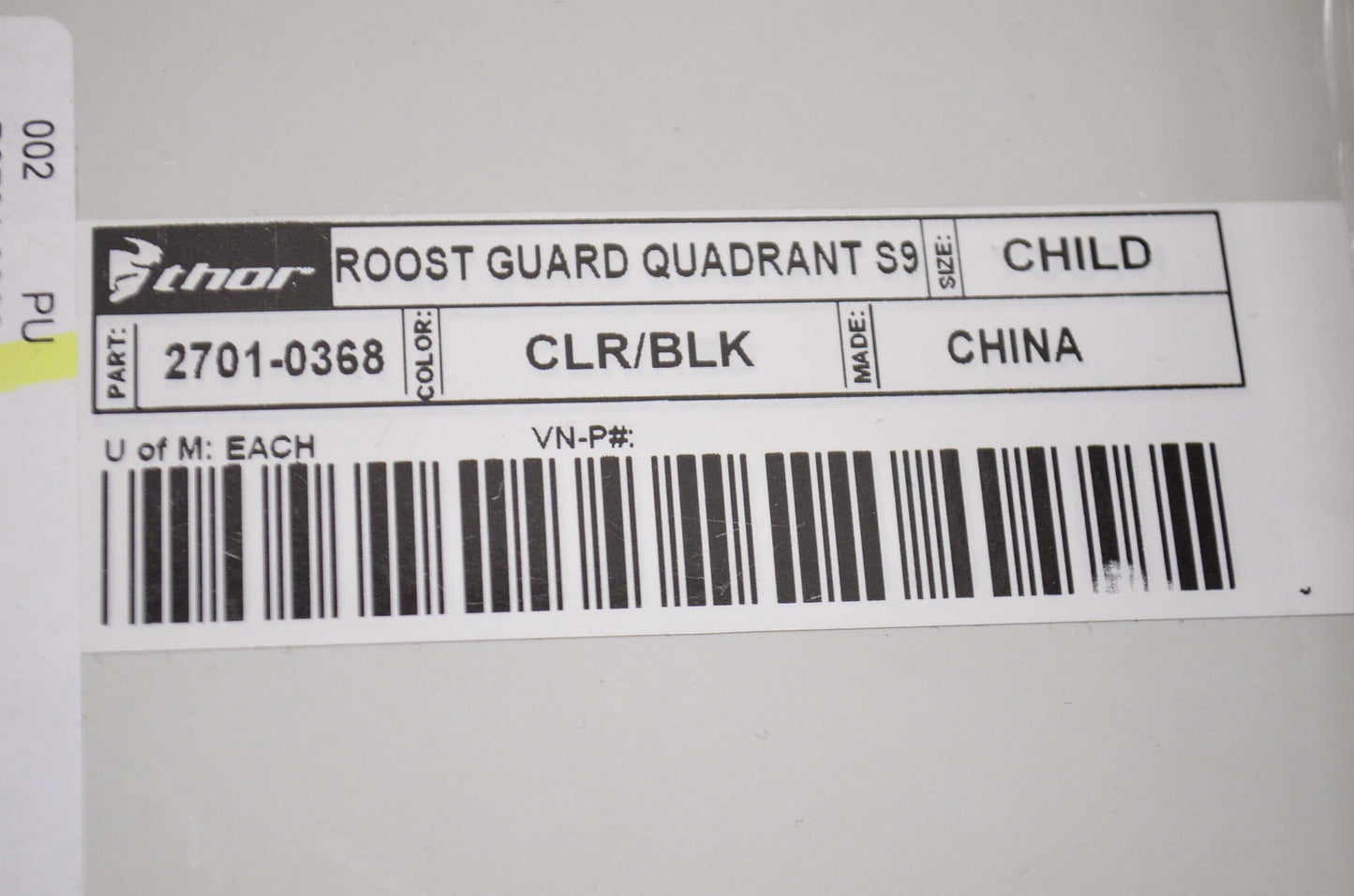 New Thor Roost Guard Quadrant Protective System Youth 40-60lbs