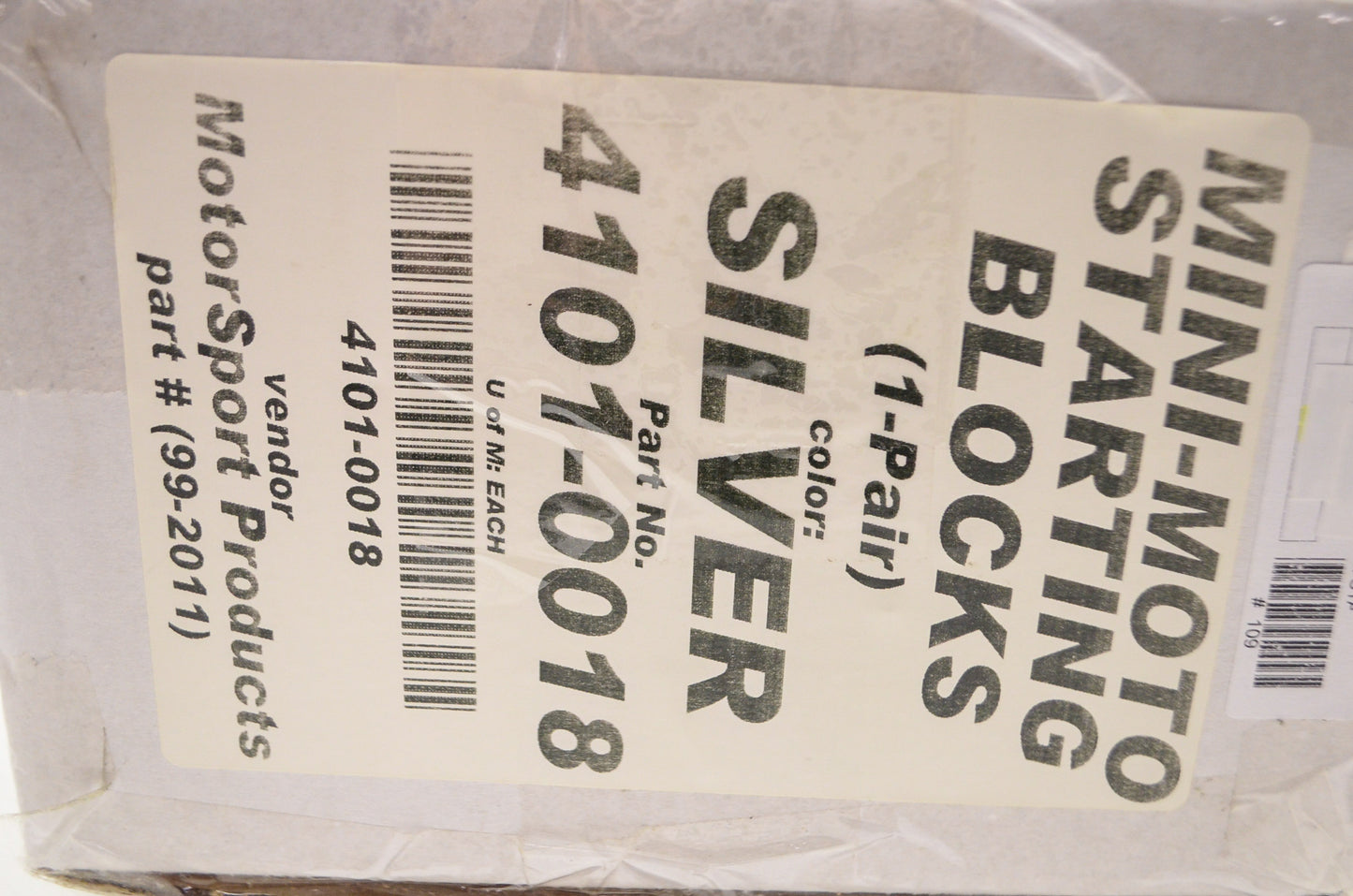 Products Mini Moto Silver Starting Standing Block 1 Pair NOS