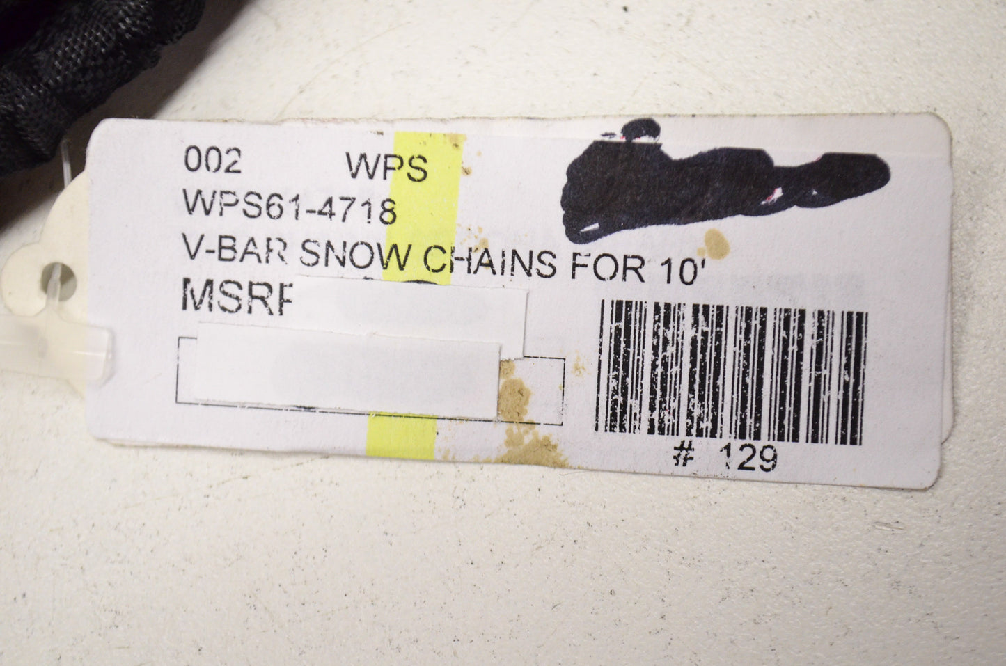 Tire and Wheel V Bar Snow Chains C 10' Rear NOS