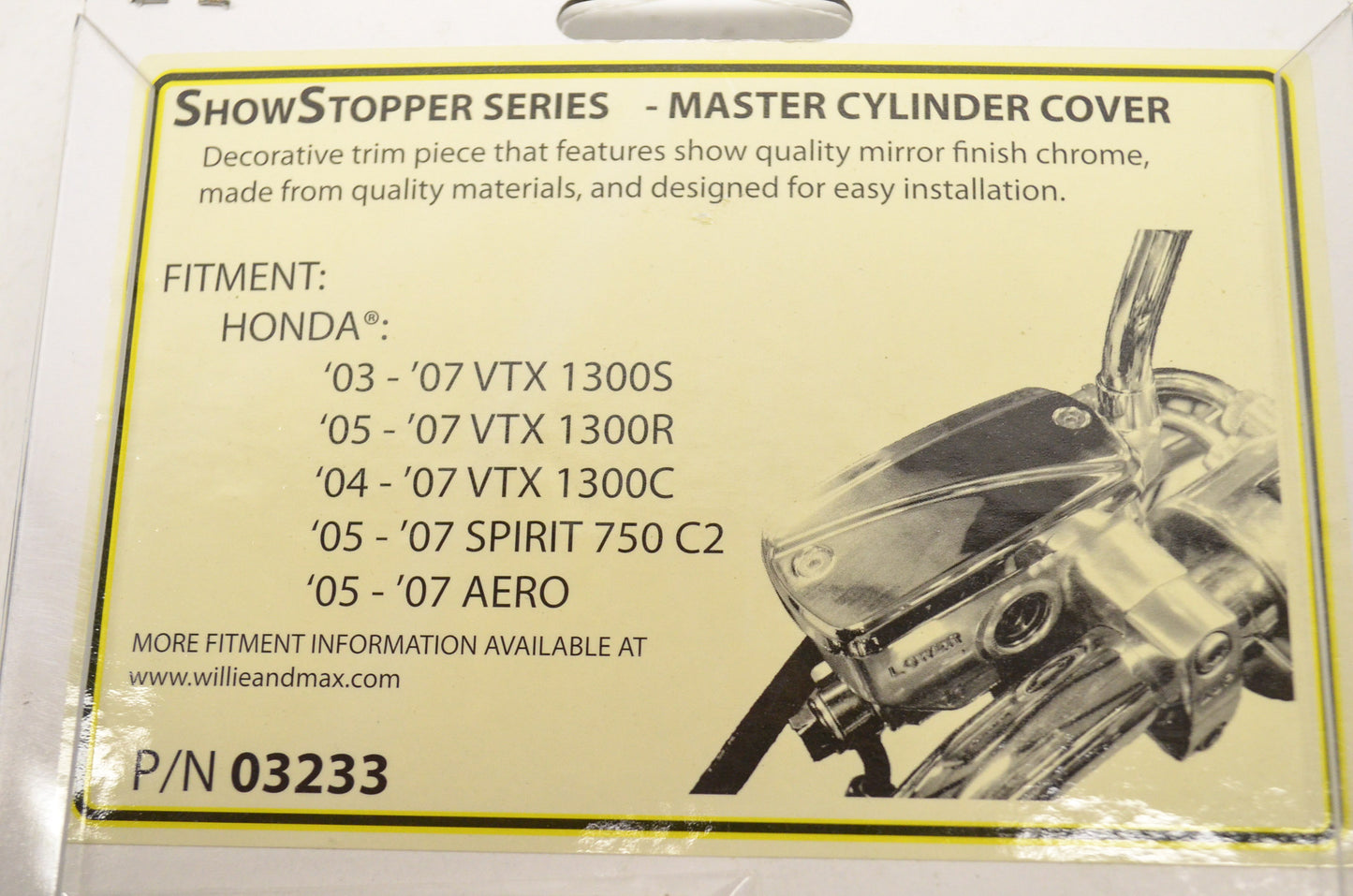 Master Show Stopper Series Cylinder Cover Honda VTX 1300 Spirit Aero NOS