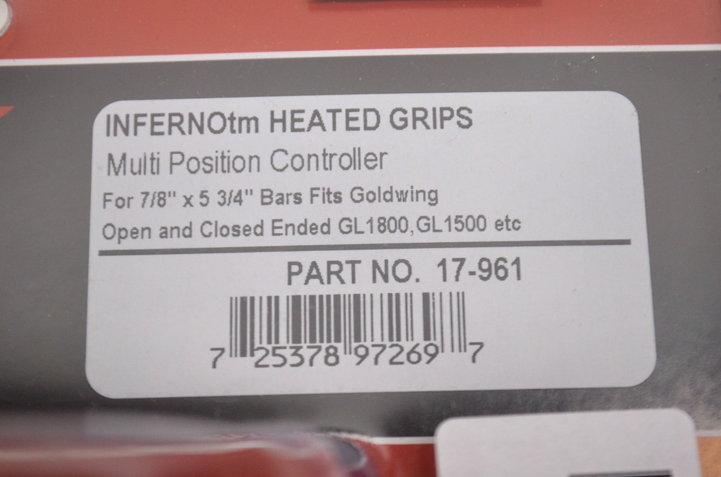 Inferno Heated Grip Set Multi Position Controller Goldwing NOS