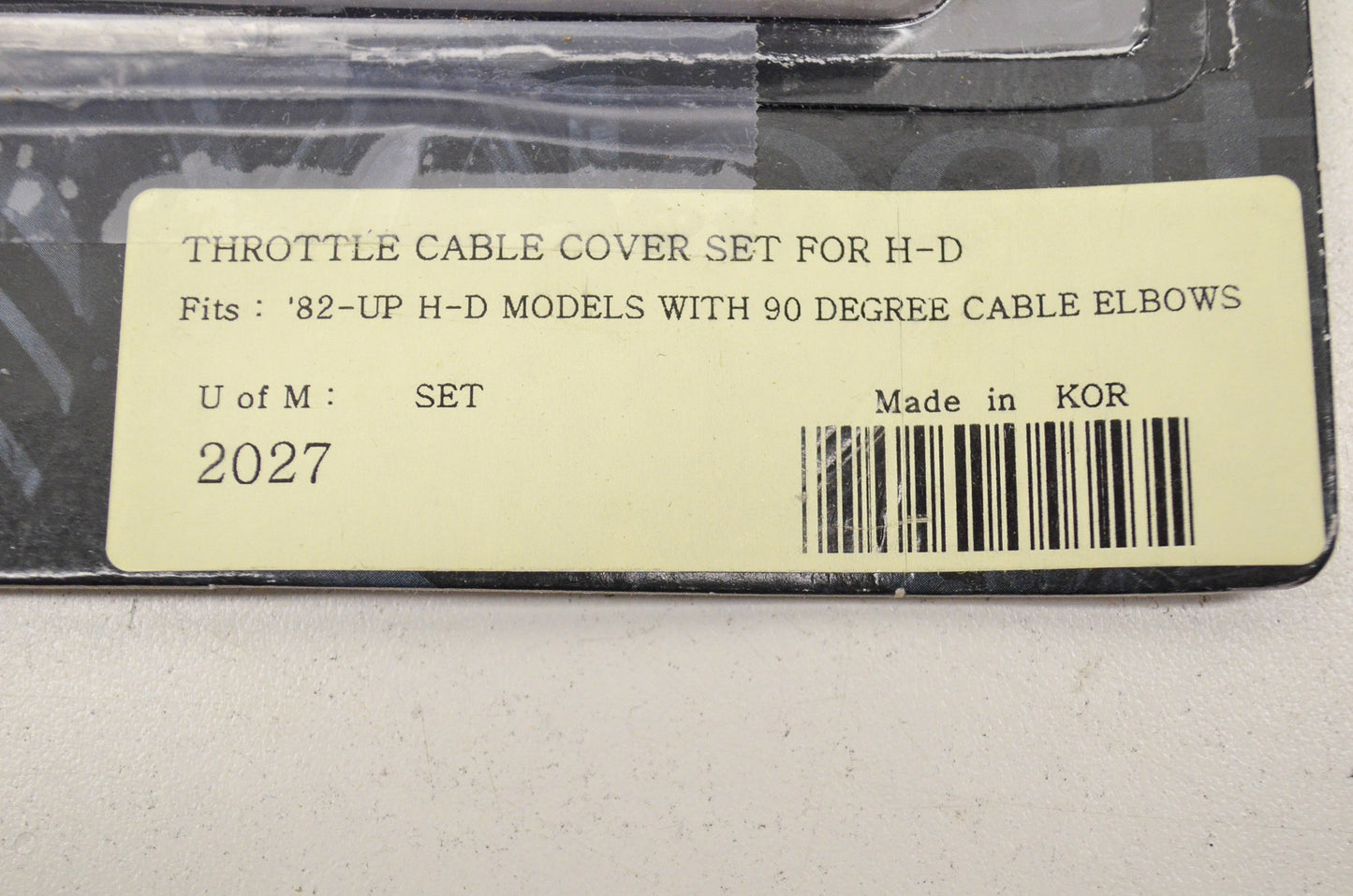 New Kuryakyn Throttle Cable Cover Set Harley 82-UP W/ 90 Degree Cable Elbows