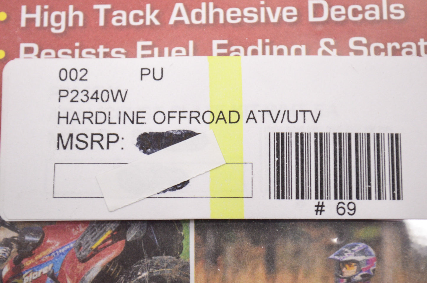 Offroad ATV UTV White License Kit NOS