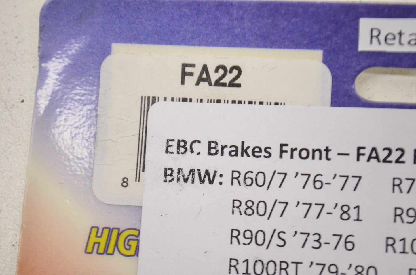 New EBC High Performance Brake Pad Set BMW