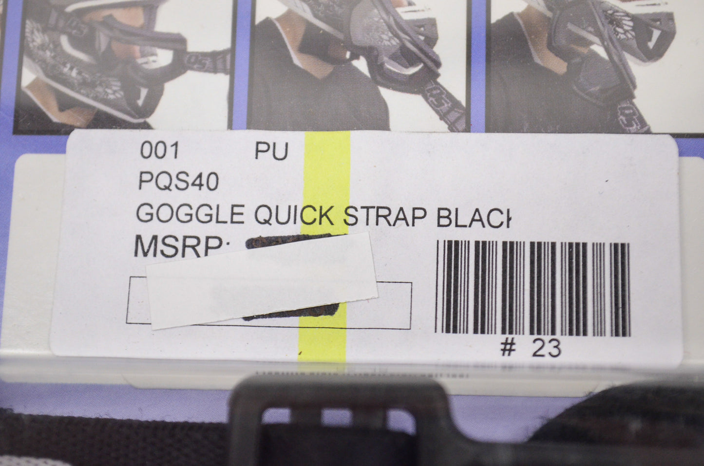 New Goggle Quick Strap Black Quick Strap Set